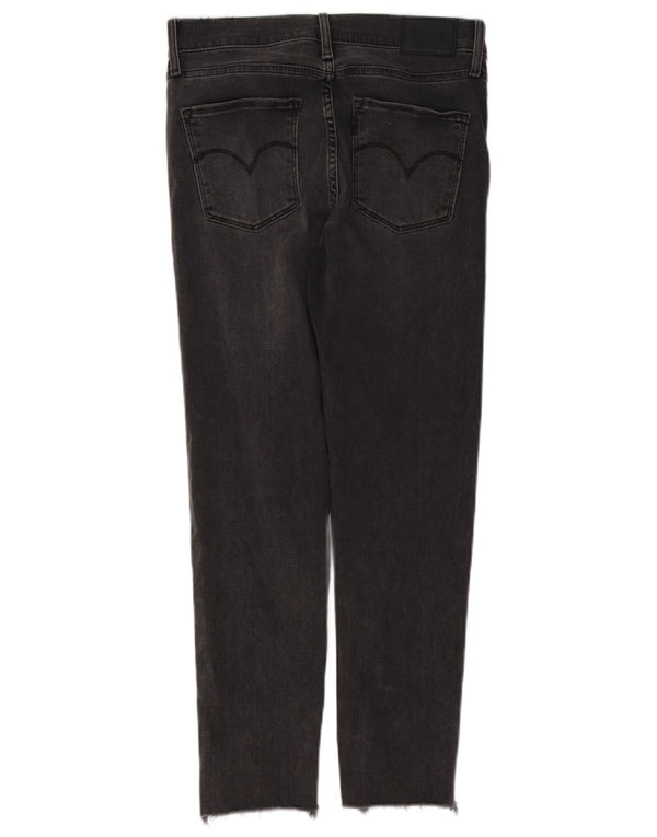 Женские укороченные джинсы скинни Levi's 720 с высокой посадкой W28 L25, серый хлопок