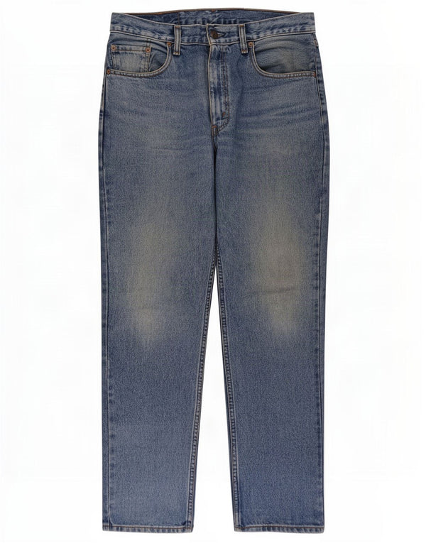 Мужские прямые джинсы Levi's 504 W33 L31 синие, хлопок