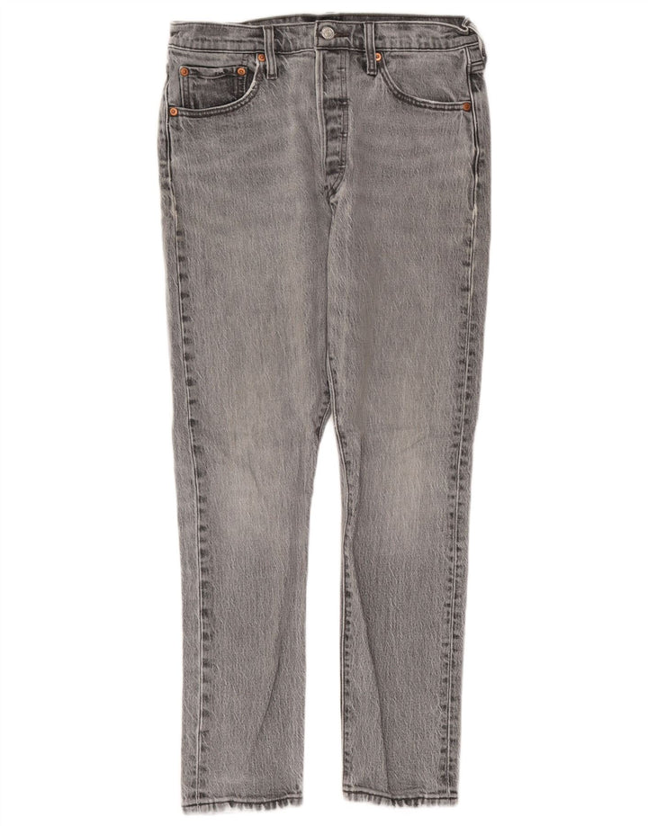 Женские узкие джинсы Levi's W29 L28 Серые хлопковые