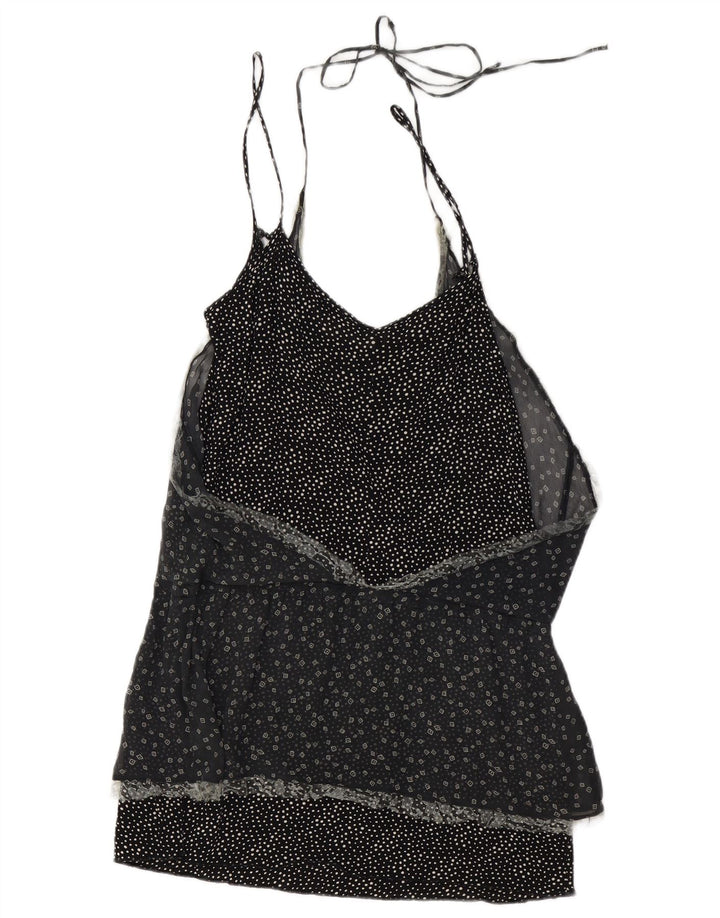 Женская блузка без рукавов BENETTON UK 10 Small Black Spotted
