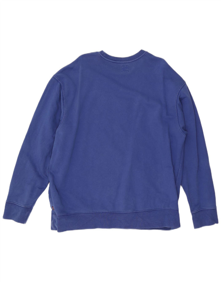Мужской свободный свитшот с рисунком Levi's, XL, синий хлопок