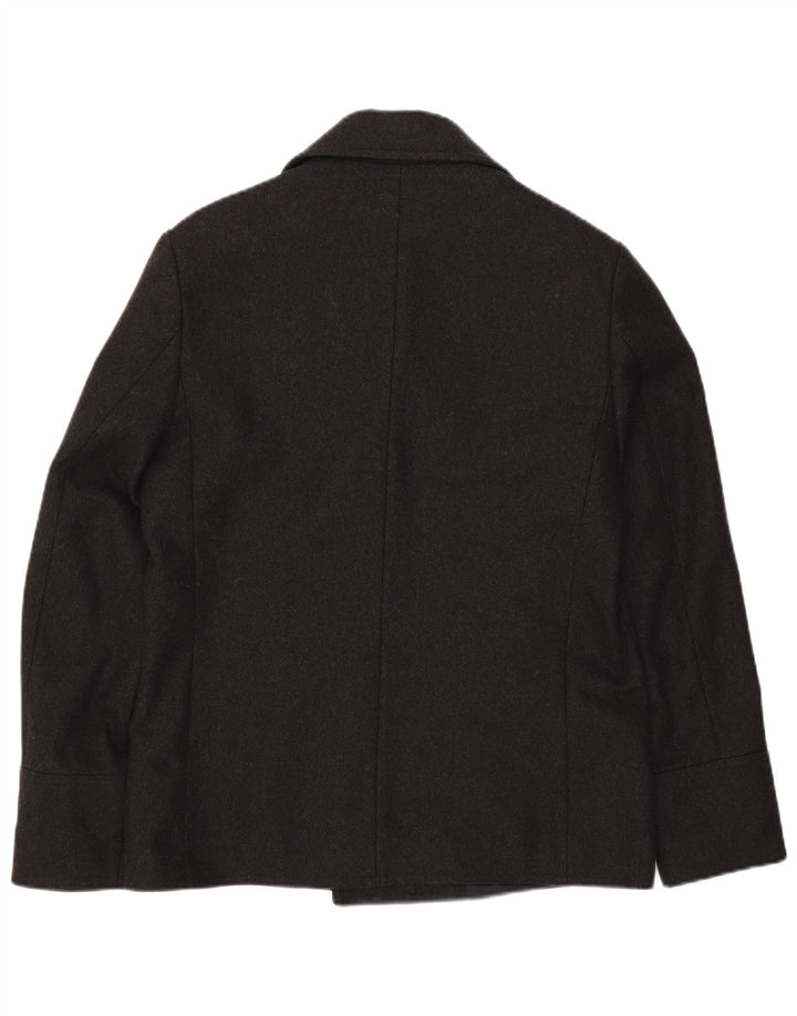 Мужское полупальто Sisley IT 50, черное, шерстяное