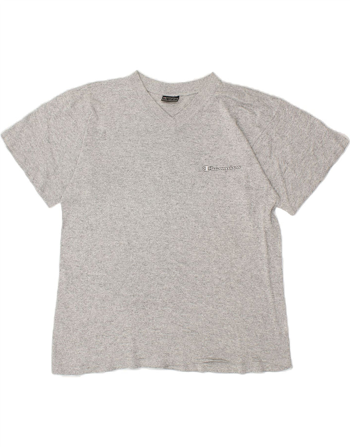 CHAMPION Mens T-Shirt Top Large Grey Flecked Cotton Vintage Champion and Second-Hand Champion from Messina Hembry 