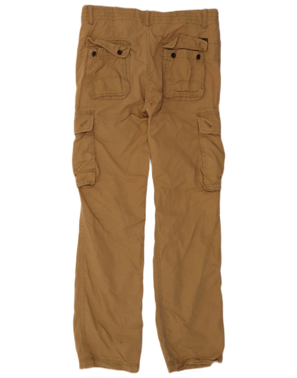 Мужские прямые брюки карго Timberland W33 L34 коричневые, хлопковые