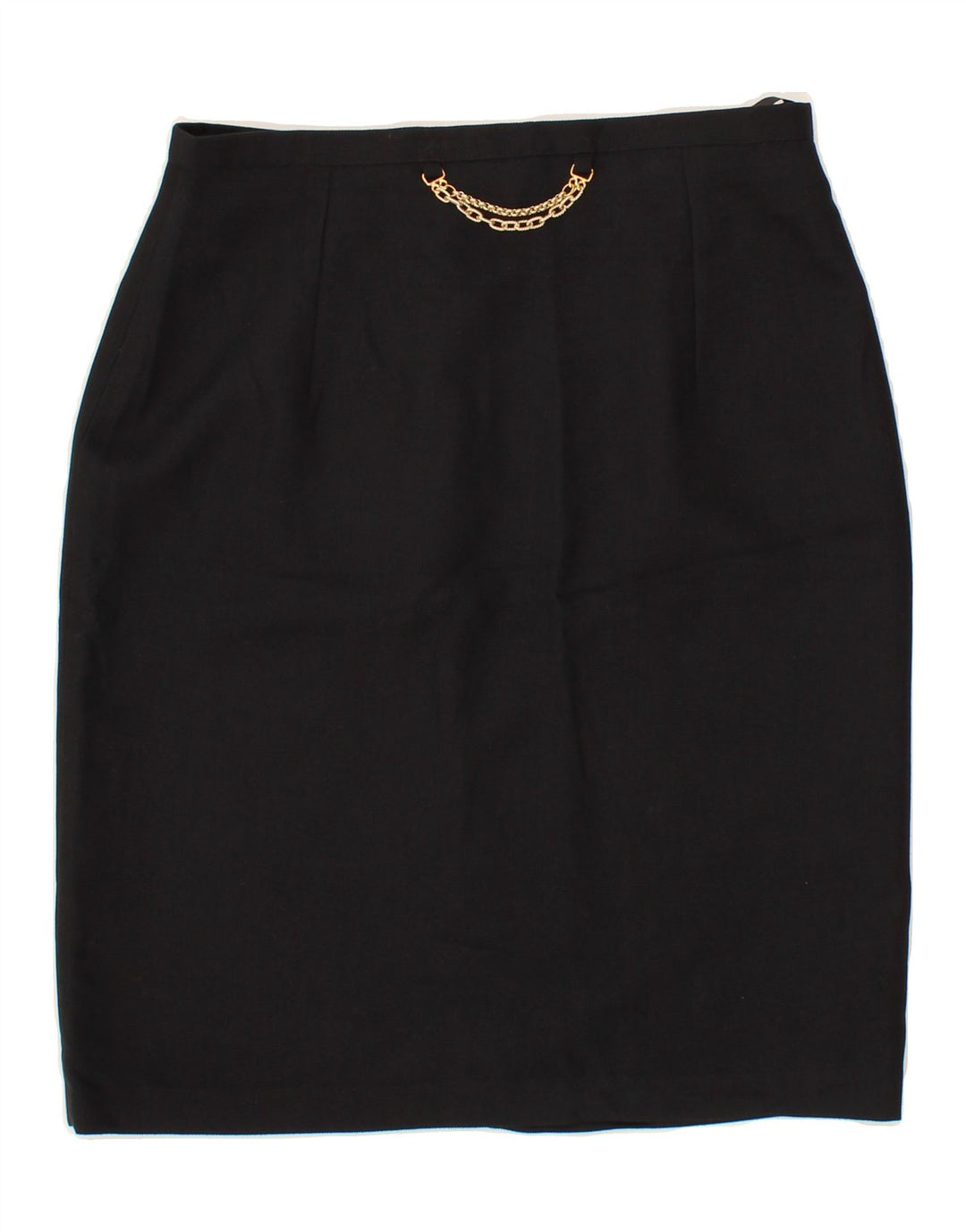 ENDORA Womens Pencil Skirt UK 14 Medium W30  Black Viscose Vintage Endora and Second-Hand Endora from Messina Hembry 