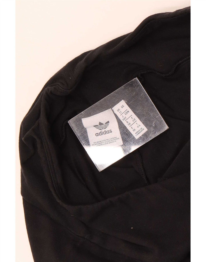 Женские леггинсы с рисунком Adidas UK 12, средние, черные