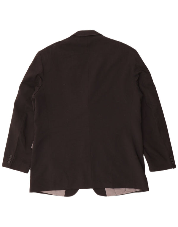 Мужской пиджак с 3 пуговицами Marks & Spencer UK 44 XL, черный полиэстер