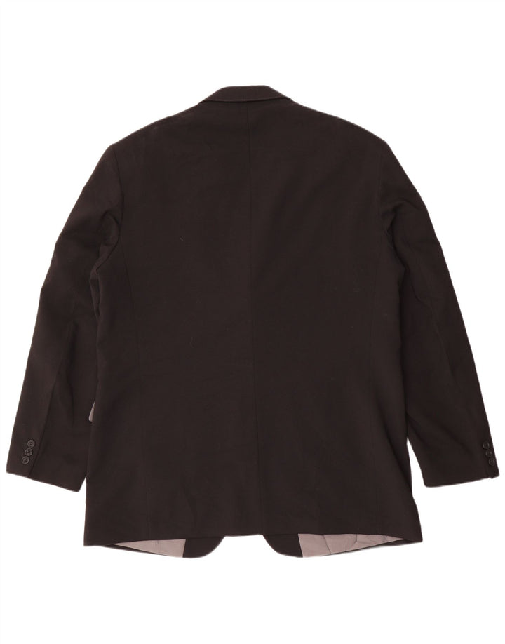 Мужской пиджак с 3 пуговицами Marks & Spencer UK 44 XL, черный полиэстер