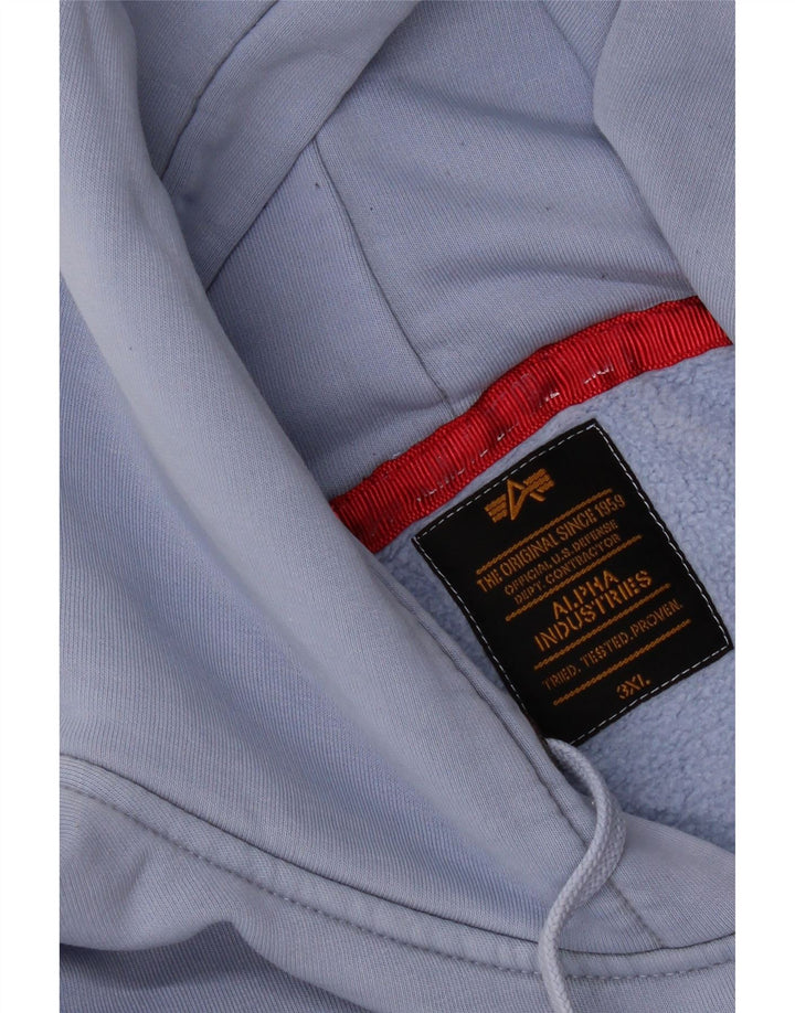 Мужской джемпер с капюшоном Alpha Industries 3XL Синий