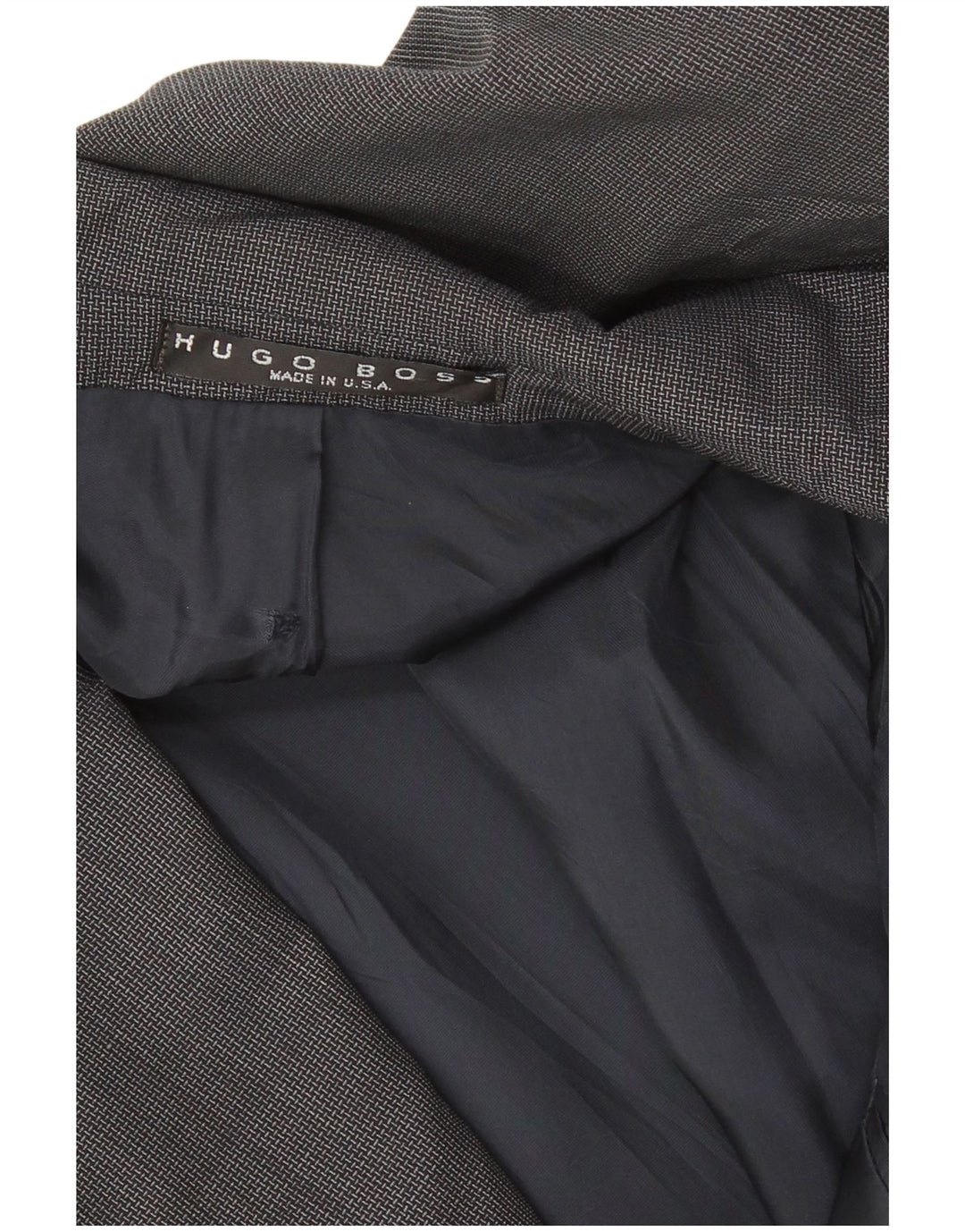 Мужской пиджак Hugo Boss на 2 пуговицах UK 42 XL Серый из натуральной шерсти