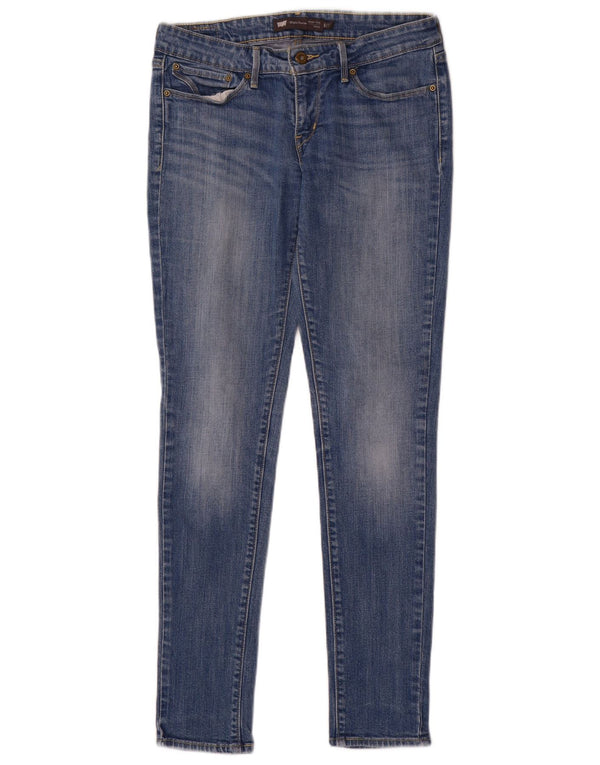 Женские джинсы скинни Levi's с легким изгибом, США 6, средние W28 L30, синие