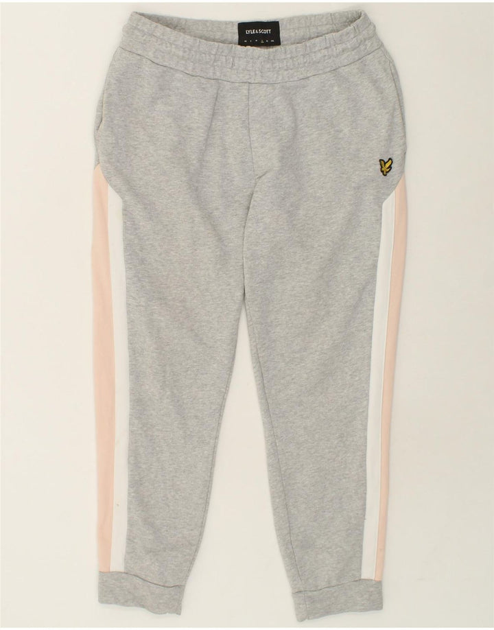 LYLE & SCOTT Womens Tracksuit Trousers Joggers UK 14 Large Grey Vintage Lyle & Scott and Second-Hand Lyle & Scott from Messina Hembry 