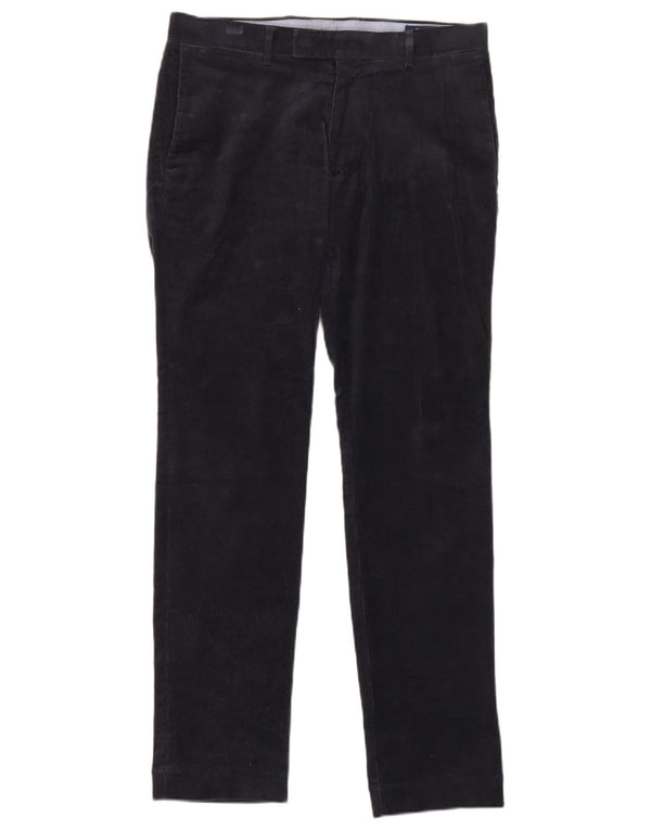 Мужские тонкие вельветовые брюки Polo Ralph Lauren W31 L32 темно-синие, хлопковые