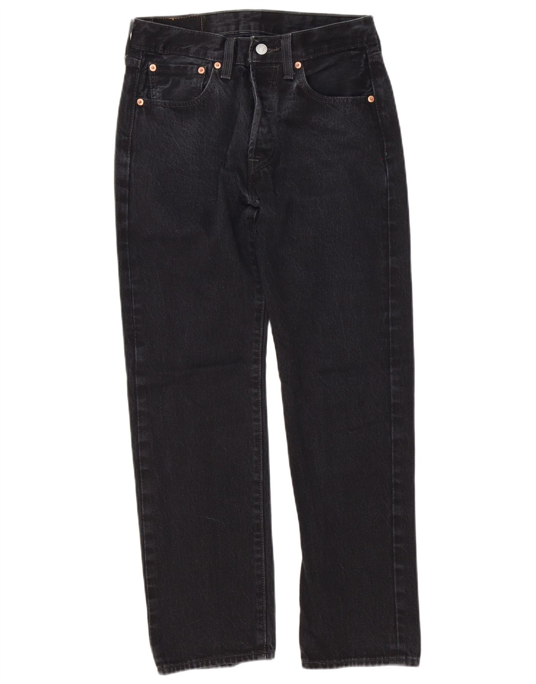Мужские прямые джинсы Levi's 501 W29 L30, черный хлопок