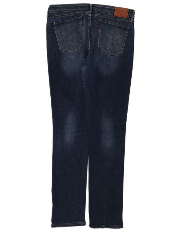 Женские узкие джинсы Levi's W32 L32, темно-синий хлопок