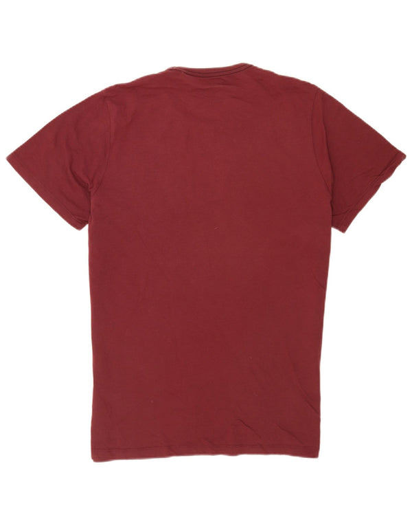Мужская футболка с рисунком Jack & Jones, большой бордовый хлопок, хлопок