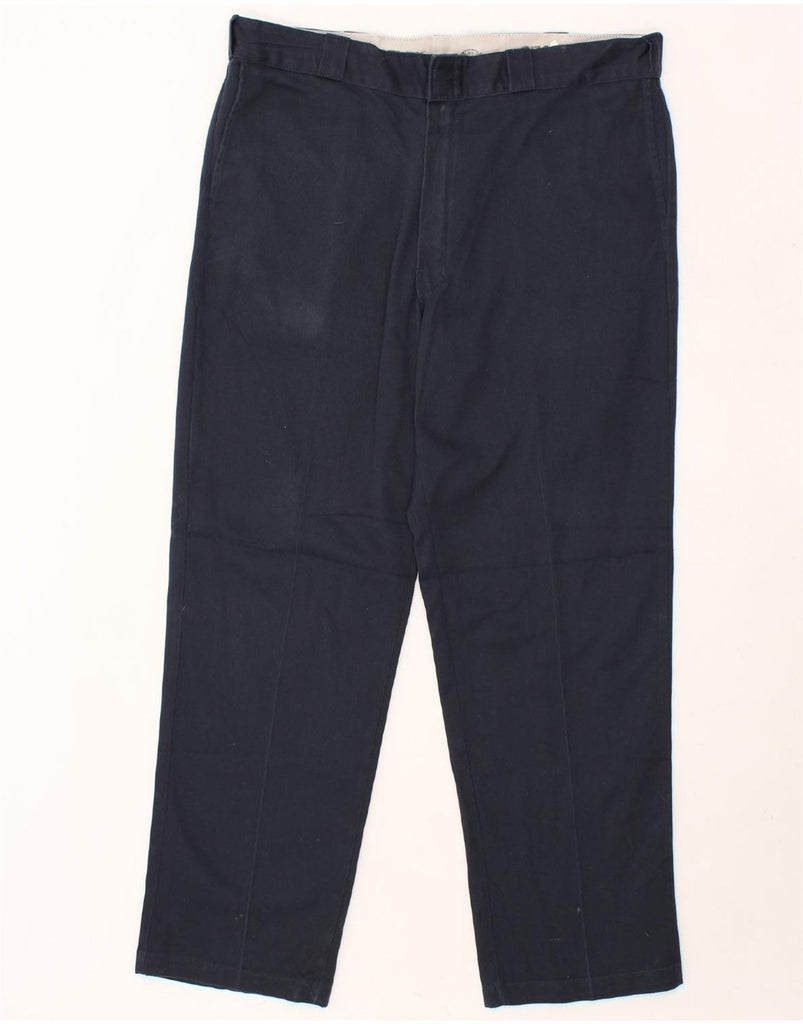 DICKIES Mens 874 Original Fit Straight Chino Trousers W41 L32 Navy Blue Vintage Dickies and Second-Hand Dickies from Messina Hembry 