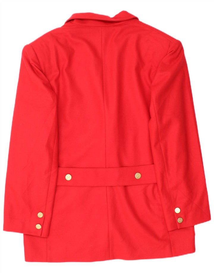 Laura Biagiotti Женский пиджак на двух пуговицах IT 48 XL Красный Шерстяной