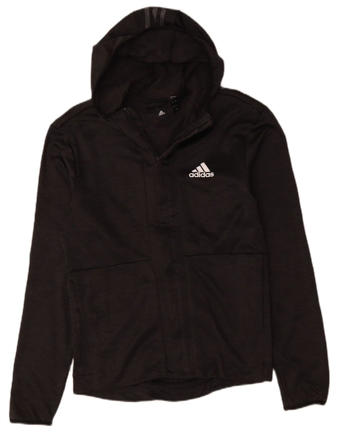 Мужской спортивный костюм Adidas с капюшоном, верхняя куртка, маленький серый полиэстер