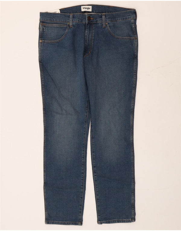 Мужские зауженные зауженные джинсы Wrangler Larston W36 L32, синий хлопок