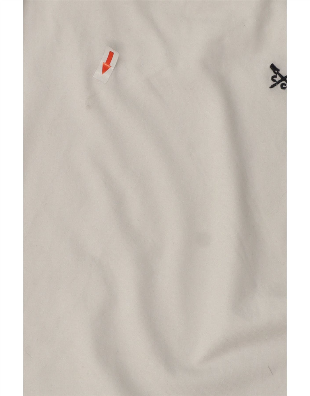 Crew Clothing Мужская футболка большого размера из хлопка белого цвета