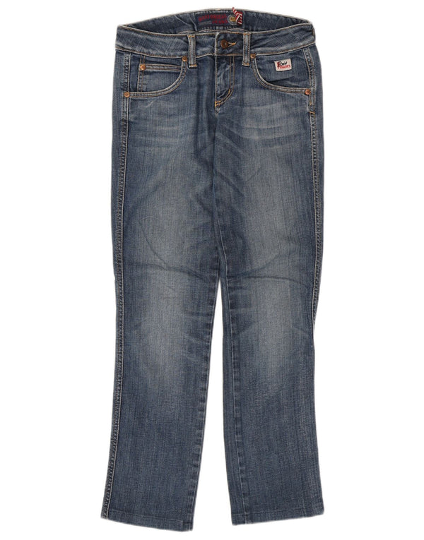 Roy Rogers Womens Straight Jeans W27 L29 Blue Cotton