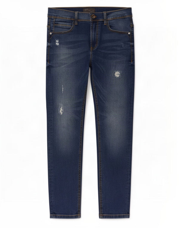Мужские потертые узкие джинсы Zara EU 40 Medium W31 L26, синие, хлопок