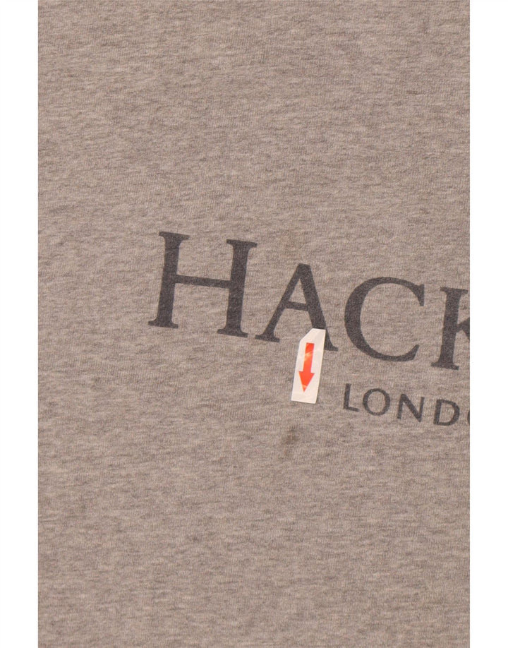 Мужской свитшот Hackett Classic Fit с графическим рисунком, джемпер 3XL, серый хлопок