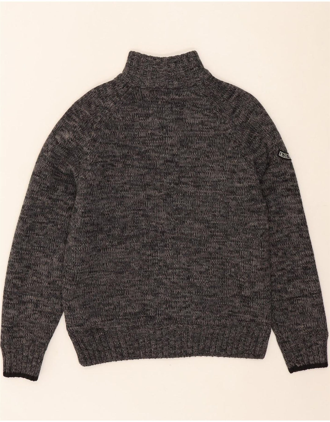 LERROS Mens Cardigan Sweater Medium Grey Flecked Vintage Lerros and Second-Hand Lerros from Messina Hembry 