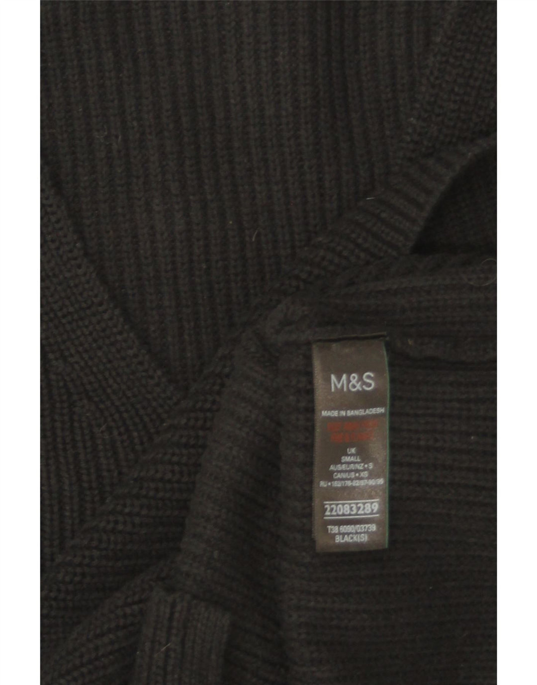 Женский свободный джемпер с v-образным вырезом Marks & Spencer UK 10, маленький черный