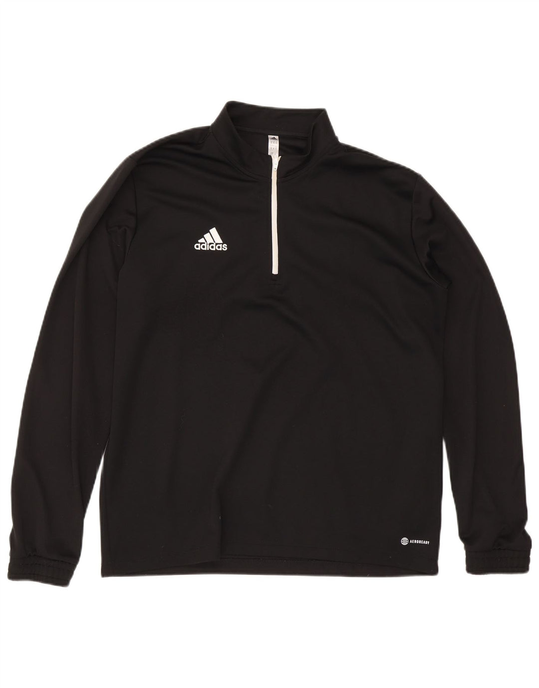 Мужской пуловер с воротником на молнии Adidas Aeroready, спортивный костюм, топ XL, черный полиэстер