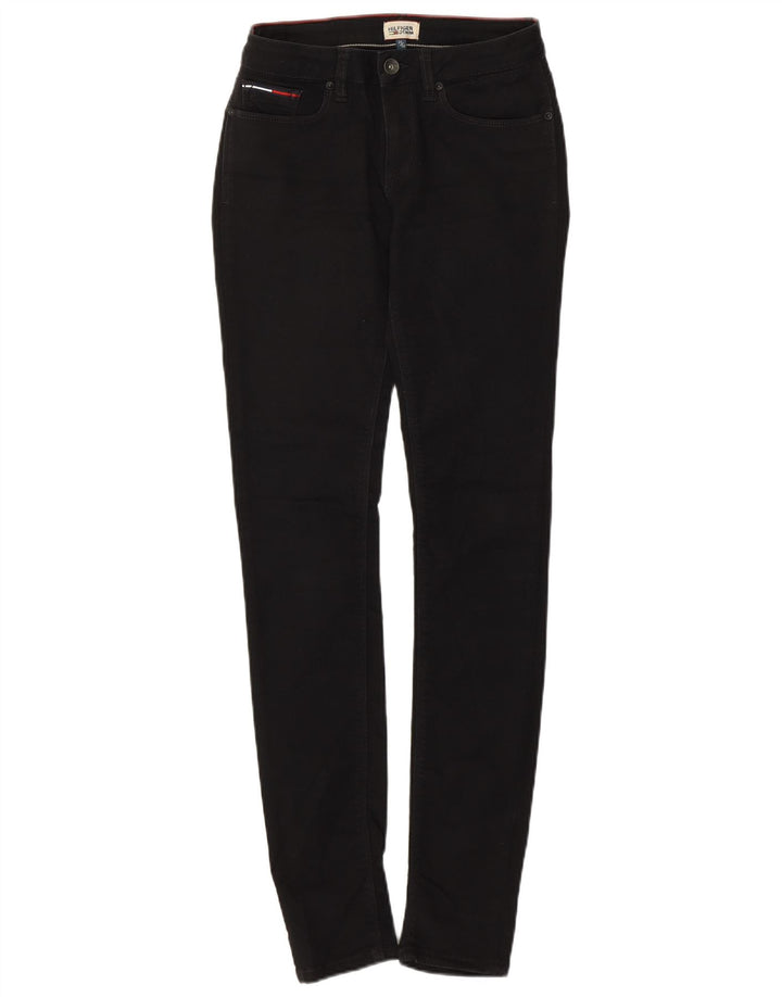 Женские узкие джинсы Tommy Hilfiger W25 L32, черный хлопок