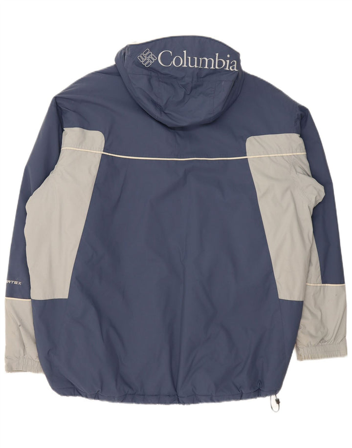 Мужская пуловер-ветровка свободного покроя Columbia, Великобритания 42 XL, темно-синий