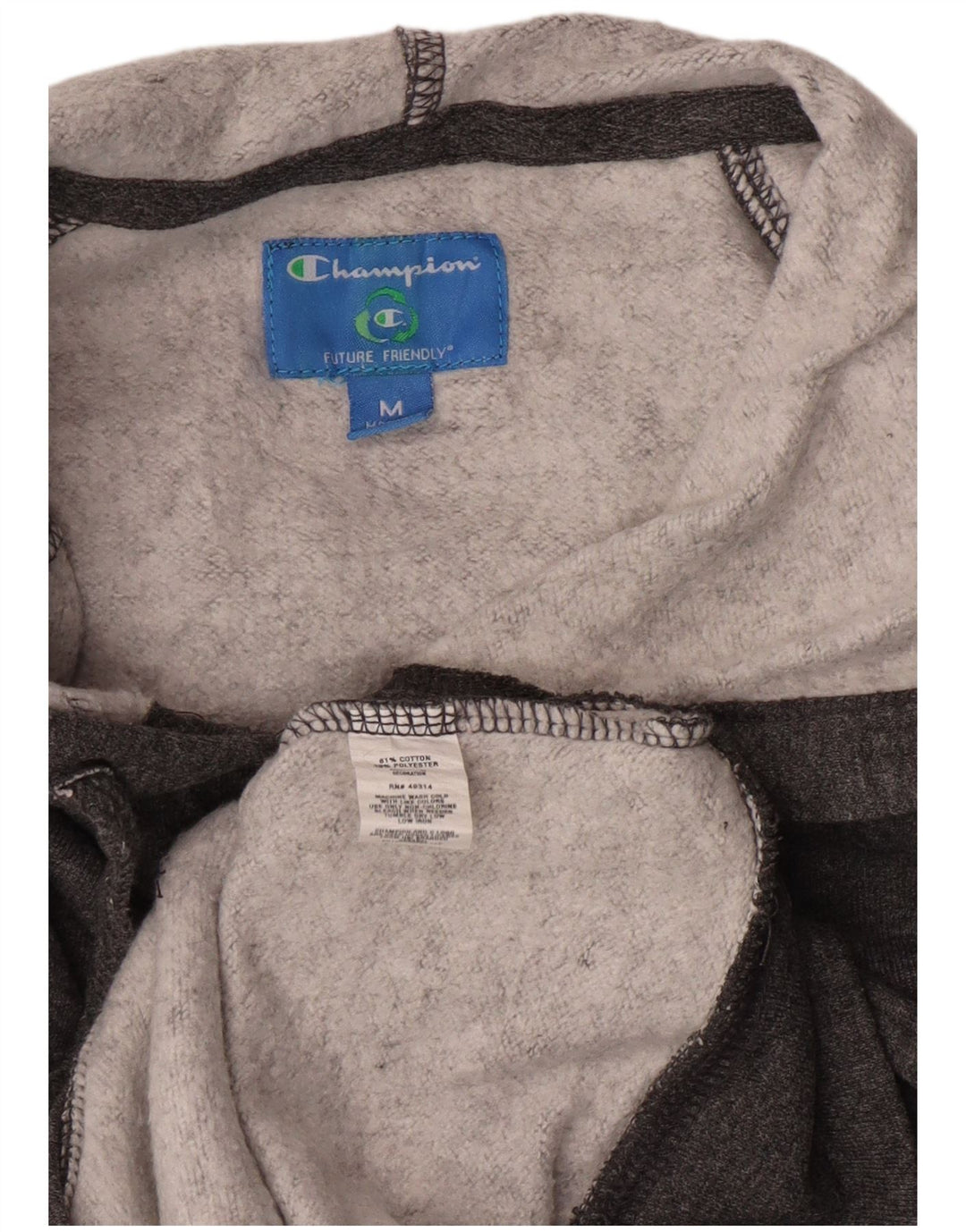 Женский джемпер с капюшоном Champion UK 12, хлопковый средний серый цвет