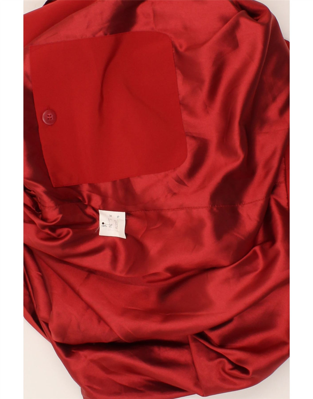 GOLDIX Womens Overcoat UK 12 Medium  Red Polyester Vintage Goldix and Second-Hand Goldix from Messina Hembry 