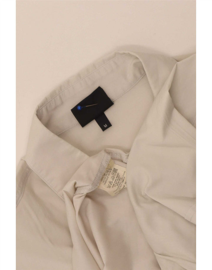 Мужская рубашка Trussardi Jeans с коротким рукавом, средний белый хлопок, хлопок