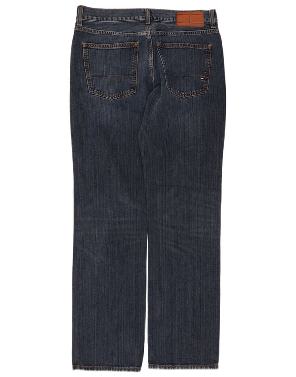 Мужские прямые джинсы Tommy Hilfiger W32 L32 темно-синие, хлопок