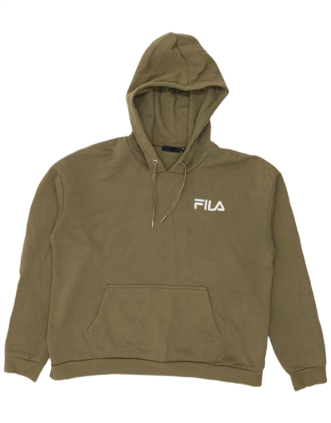 Женский джемпер с капюшоном Fila Oversized UK 14, средний хаки, полиэстер