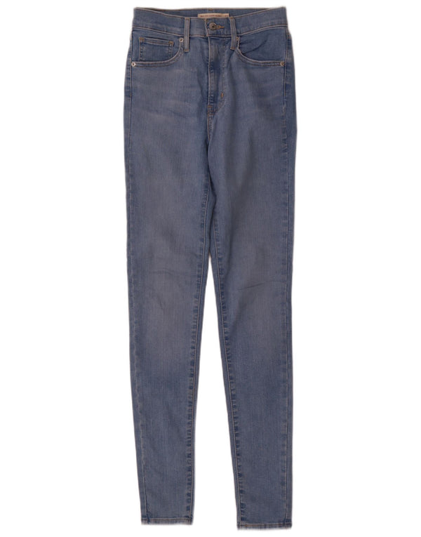 Женские джинсы суперскинни Levi's Mile High W27 L33, синий хлопок