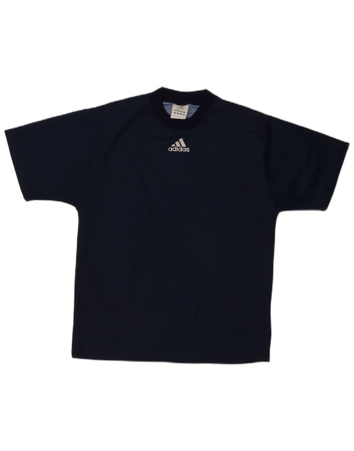 Adidas Мужская футболка с рисунком Top Small Темно-синий полиэстер