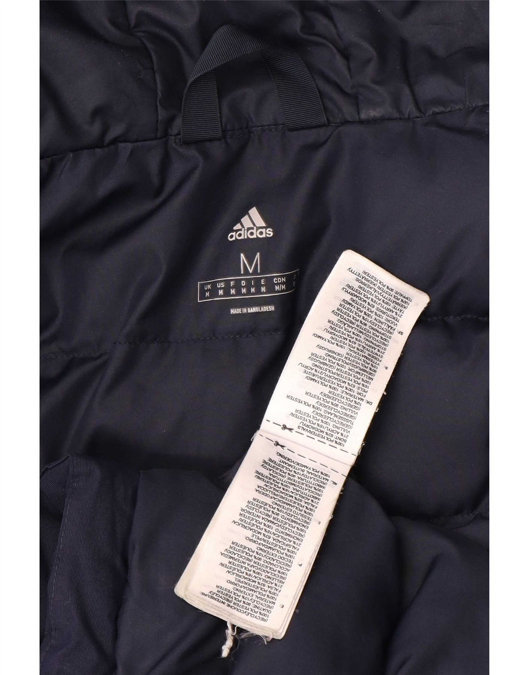 Мужская ветровка Adidas с капюшоном UK 38 Medium Navy Blue Полиамид