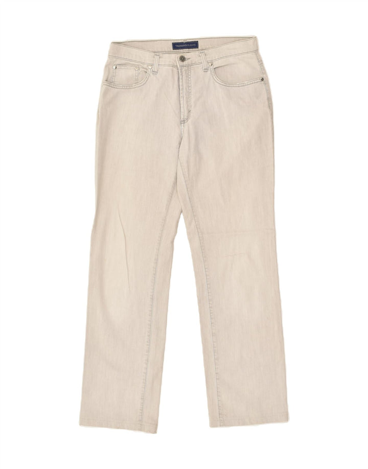 TRUSSARDI Womens Straight Jeans W30 L30 Grey Cotton | Vintage Trussardi | Thrift | Second-Hand Trussardi | Used Clothing | Messina Hembry 