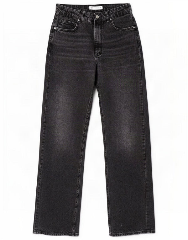 Zara Женские прямые джинсы EU 38 Small W28 L31 Черный