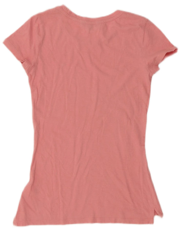 Женская футболка Tommy Hilfiger Top UK 6 XS, розовый хлопок