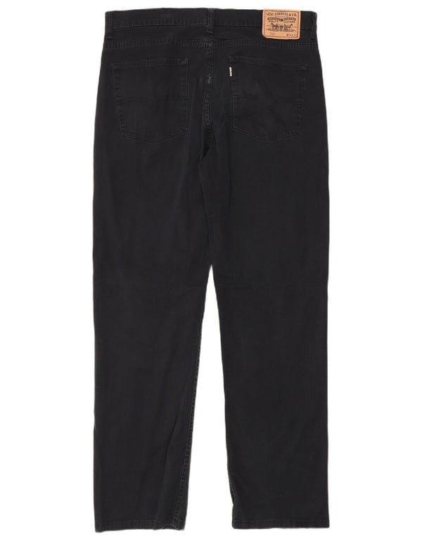 Мужские прямые повседневные брюки LEVI'S 752 W36 L32 Темно-синие, хлопок