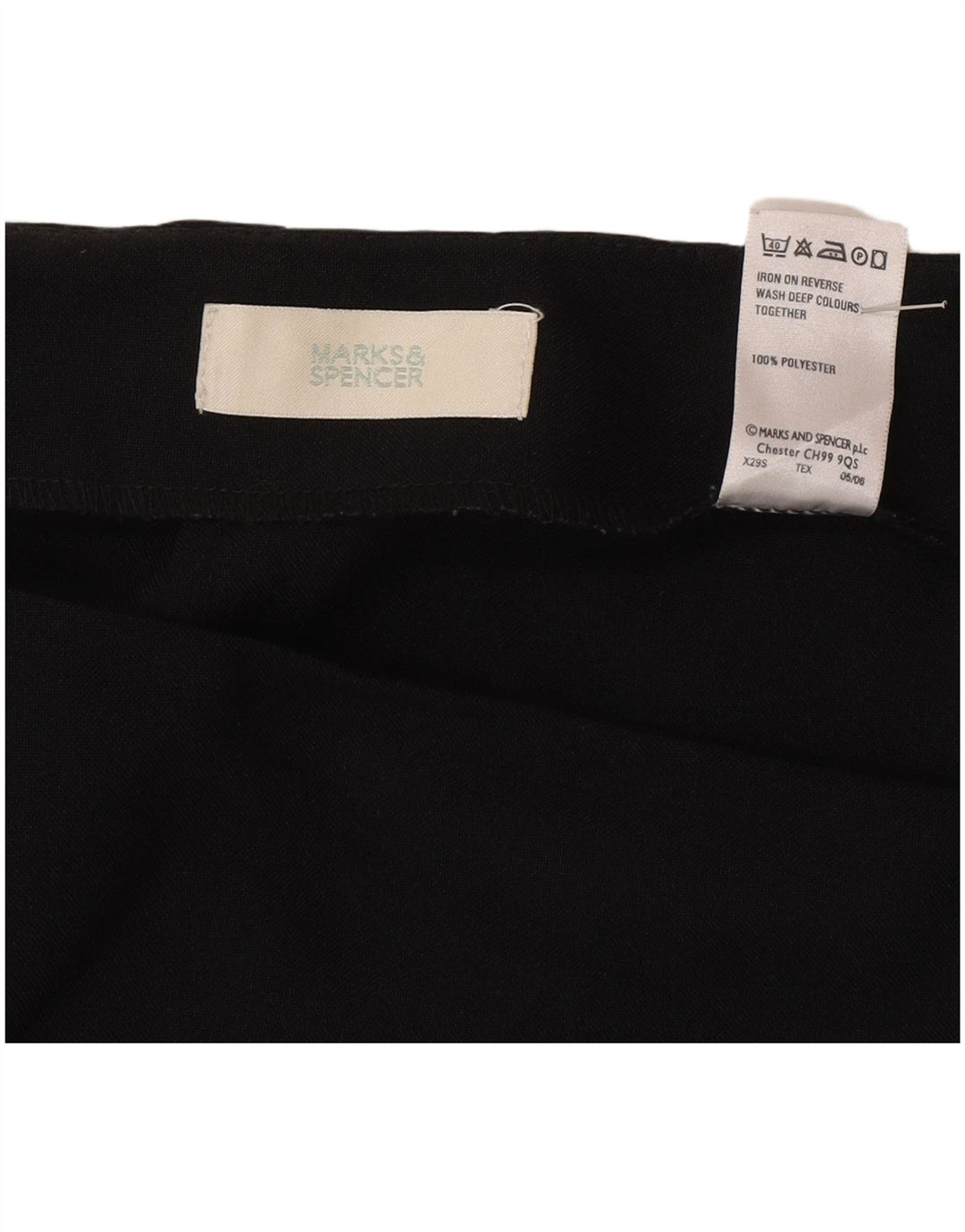 Женская юбка-карандаш Marks & Spencer UK 20 2XL W40, черный полиэстер