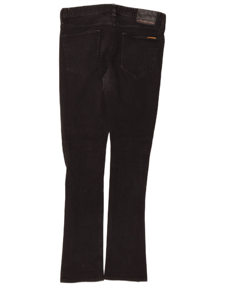 Мужские узкие джинсы Superdry W34 L34, черный хлопок