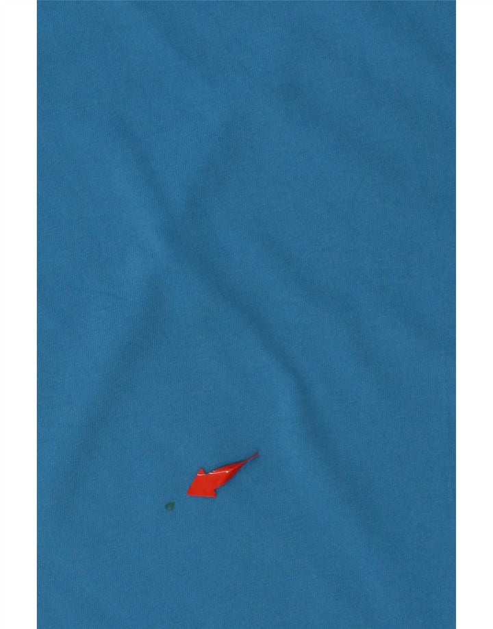 Мужская футболка с рисунком PUMA, маленький синий хлопок