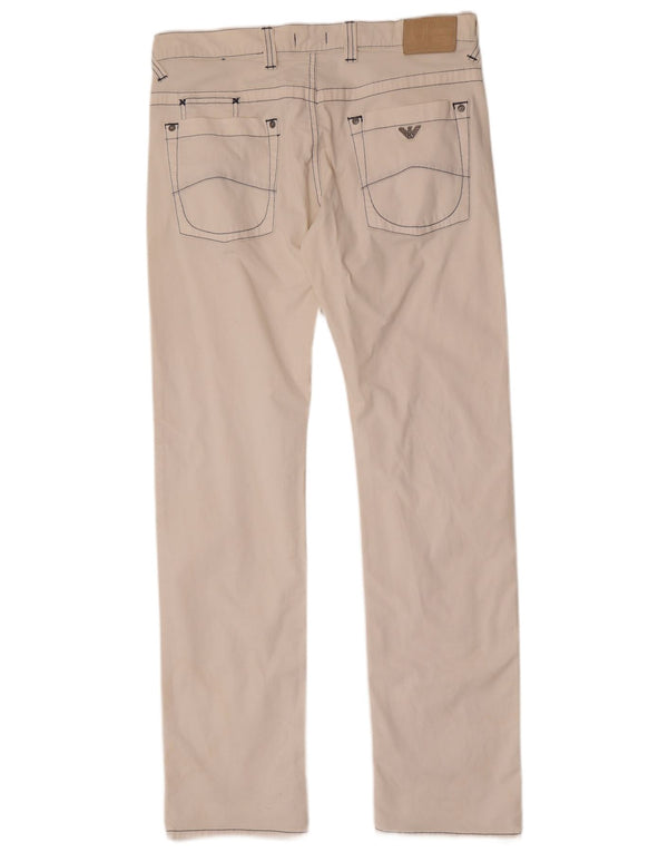 Armani Jeans Мужские прямые повседневные брюки W34 L34 белые