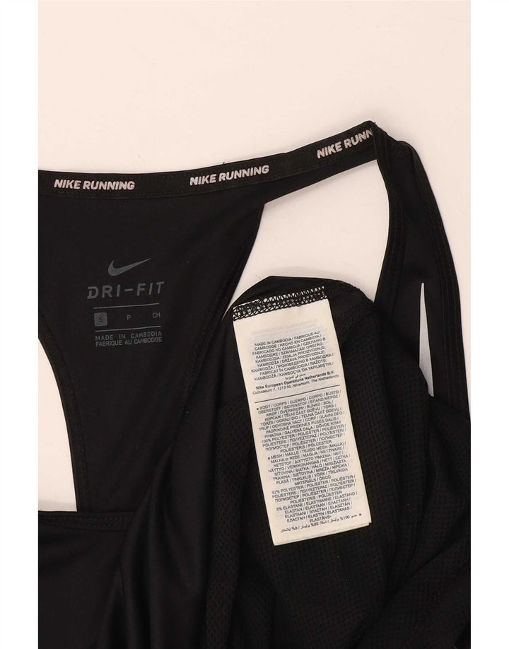 Женский жилет Nike Dri Fit Top UK 10, маленький черный полиэстер